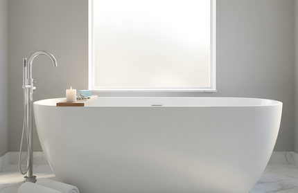 Vaskë freestanding bardhë mat (e lirë në mes) - 170x80