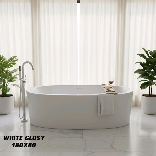 Vaskë freestanding (e lirë në mes) - 180x80