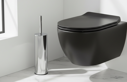 Brushë për wc inox rrethor