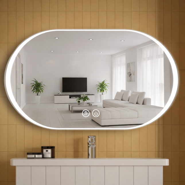 Pasqyra elips 100x60cm