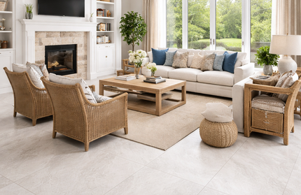 60x120cm Pllakë Touchstone White