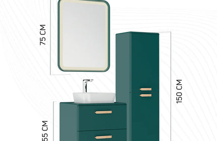 Dollap banjo Patara 60cm Green - Creavit