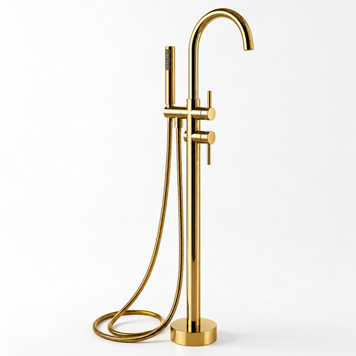 Rubineti për vaskë freestanding - Gold