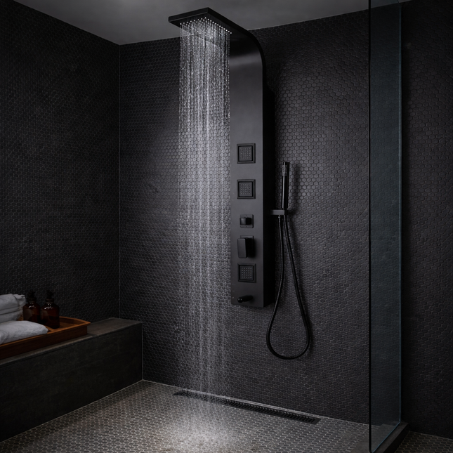 Mbajtës dushi GPD DSP09 - Zezë Mat