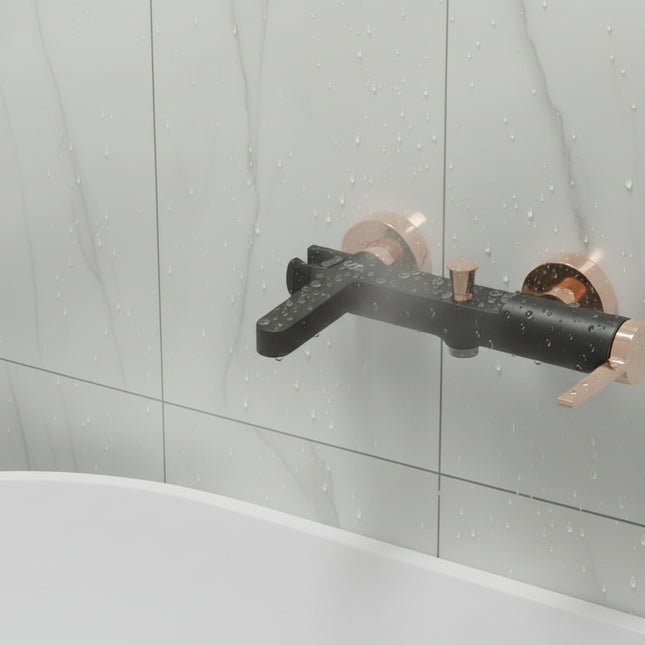 Rubinet dushi Gildo e zezë rozë - MBB165-SR