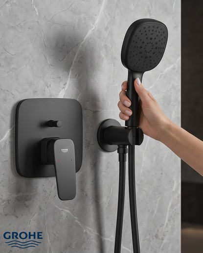 Rubinet Grohe dush i brendshëm Cubeo Black 1053362430